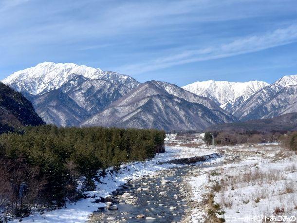 蓮華岳と高瀬川